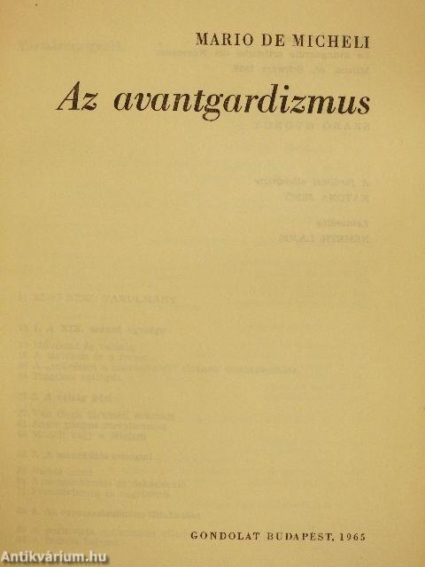 Az avantgardizmus 