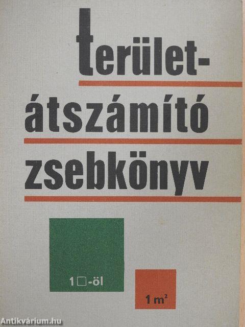 Területátszámító zsebkönyv