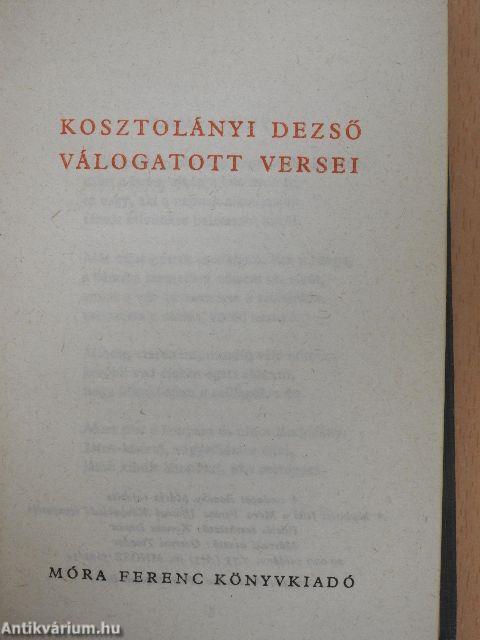 Kosztolányi Dezső válogatott versei