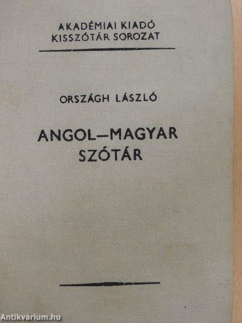 Angol-magyar szótár