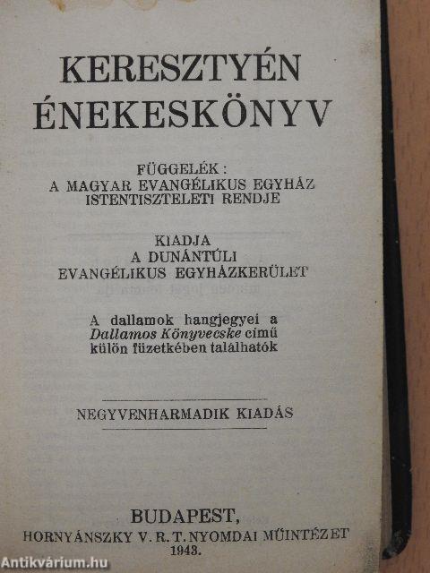 Keresztyén énekeskönyv