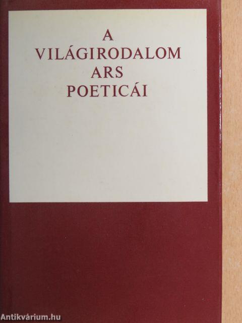 A világirodalom ars poeticái