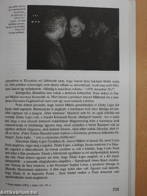 Jancsó Miklós két és több élete