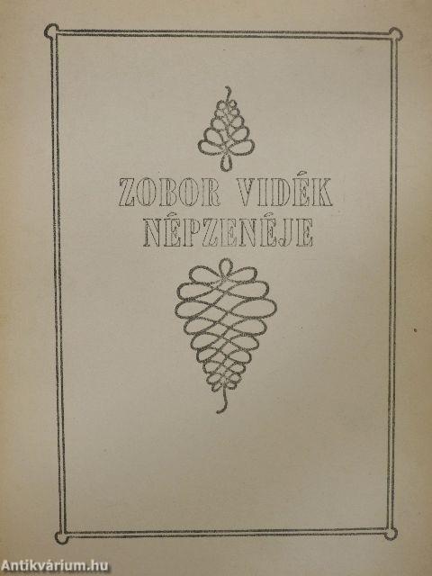 Zobor vidék népzenéje