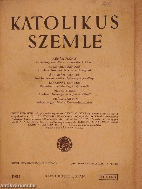 Katolikus Szemle 1934. június