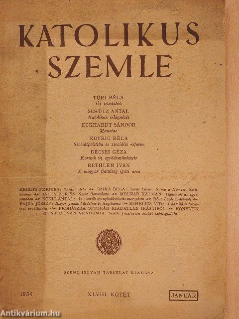 Katolikus Szemle 1934. január