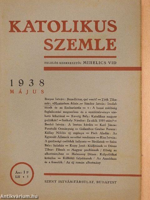 Katolikus szemle 1938. május