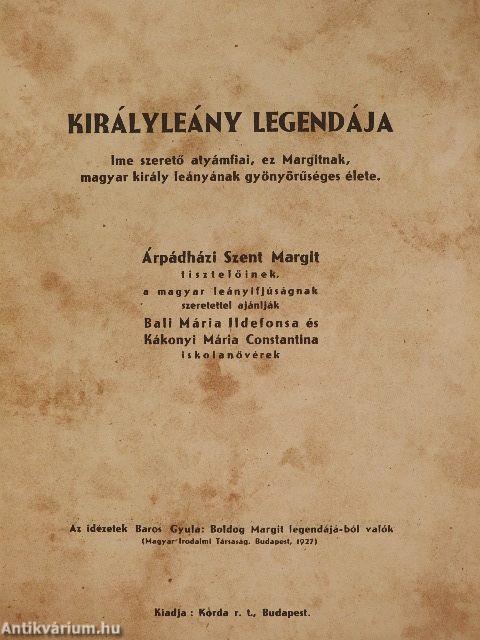 Királyleány legendája