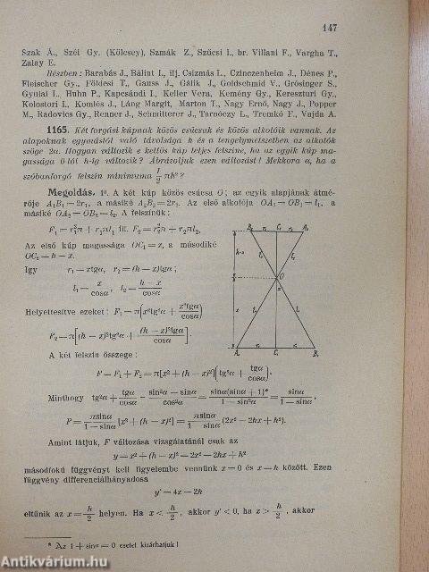 Középiskolai Matematikai és Fizikai Lapok 1936. január 15.