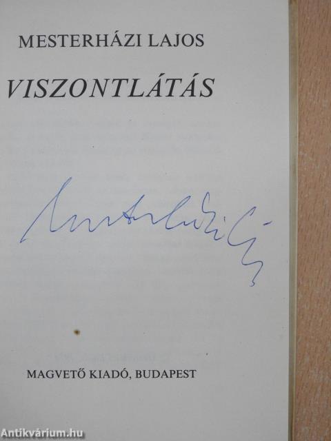 Viszontlátás (aláírt példány)