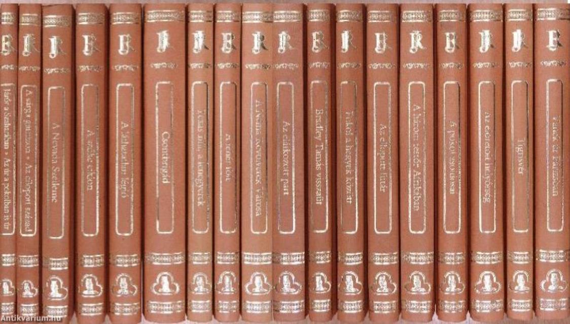 "18 kötet a Rejtő Jenő összegyűjtött munkái sorozatból (nem teljes sorozat)"