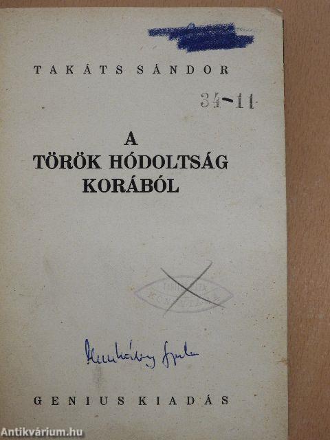 A török hódoltság korából