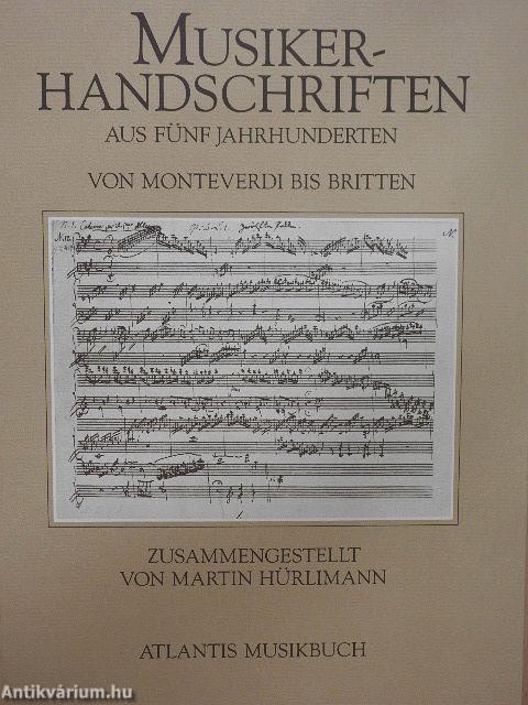 Musiker-Handschriften aus Fünf Jahrhunderten