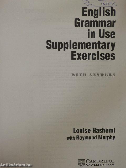 English Grammar in Use Supplementary Exercises with answers