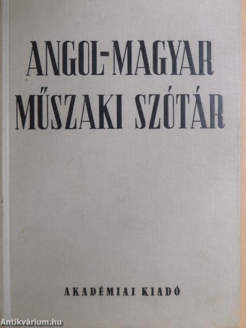 Angol-magyar műszaki szótár