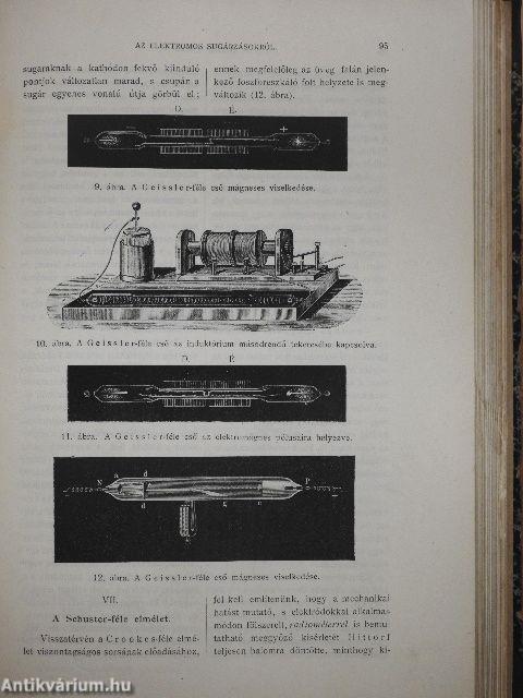 Pótfüzetek a Természettudományi Közlönyhöz 1905-1906. (vegyes számok) (6 db)