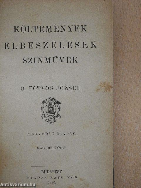 Költemények, elbeszélések, színművek II. (töredék)