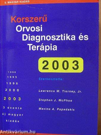 Korszerű Orvosi Diagnosztika és Terápia 2003