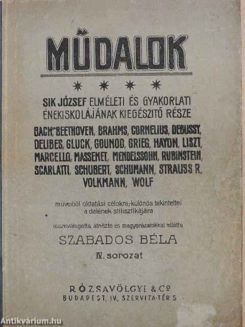 Műdalok IV.