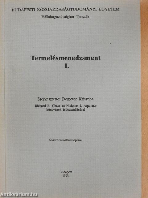 Termelésmenedzsment I.