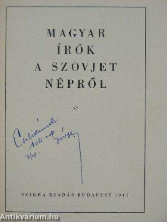 Magyar írók a szovjet népről