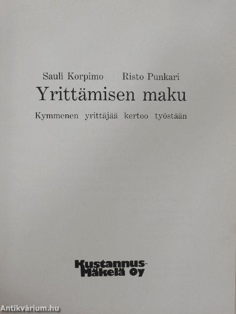 Yrittämisen maku
