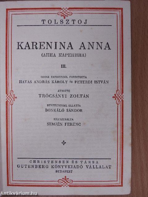 Karenina Anna I-IV.