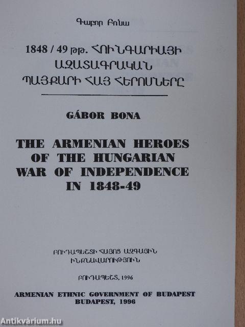 The Armenian Heroes of the Hungarian War of Independence in 1848-49