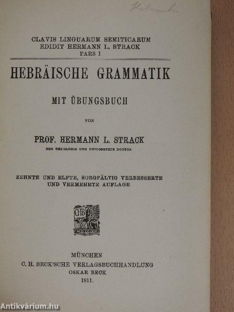 Hebräische grammatik mit Übungsbuch