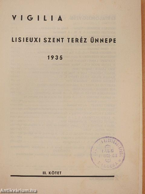 Vigilia 1935. III.