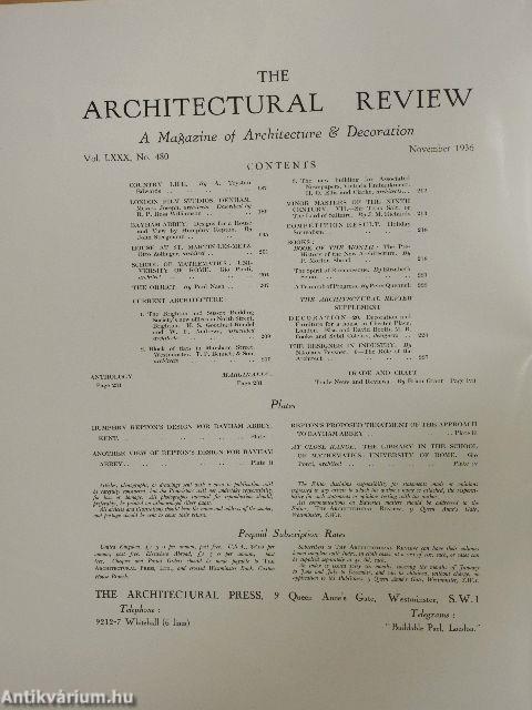 The Architectural Review November 1936