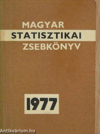 Magyar statisztikai zsebkönyv 1977.