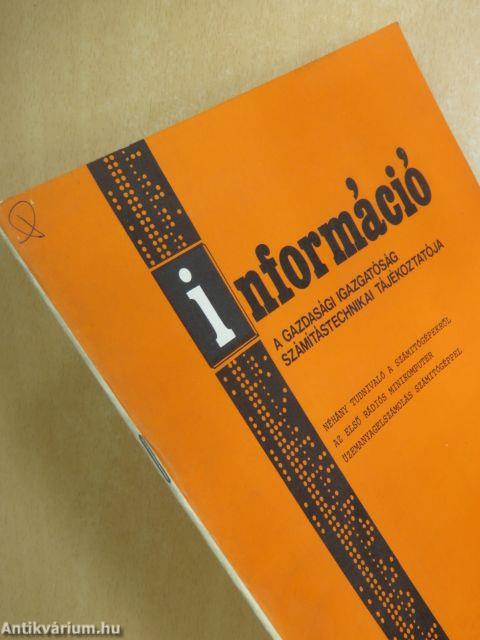 Információ-A Gazdasági Igazgatóság számítástechnikai tájékoztatója