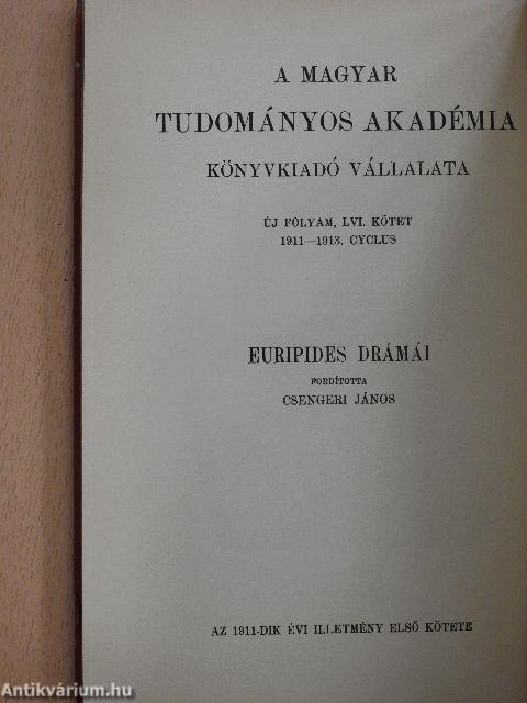 Euripides drámái I.