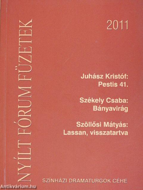 Nyílt Fórum Füzetek 2011