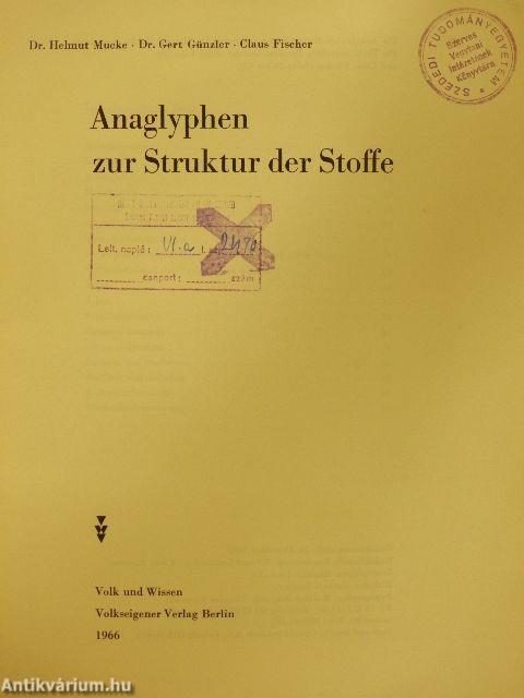 Anaglyphen zur Struktur der Stoffe