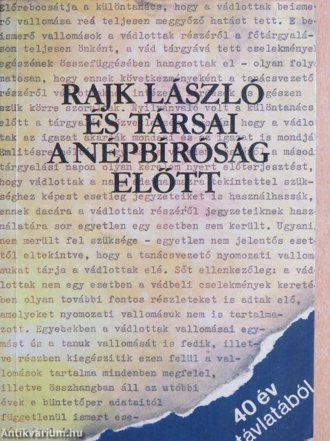 Rajk László és társai a népbíróság előtt