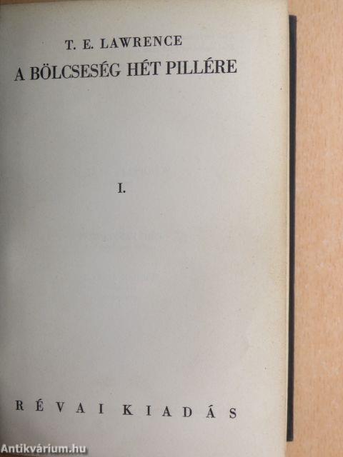 A bölcseség hét pillére I. (töredék)