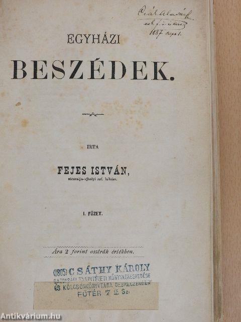 Egyházi beszédek I-II.