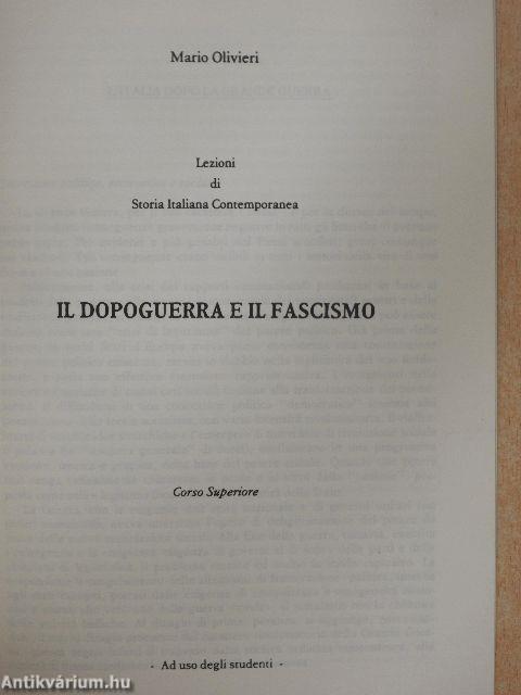 Il Dopoguerra e il Fascismo