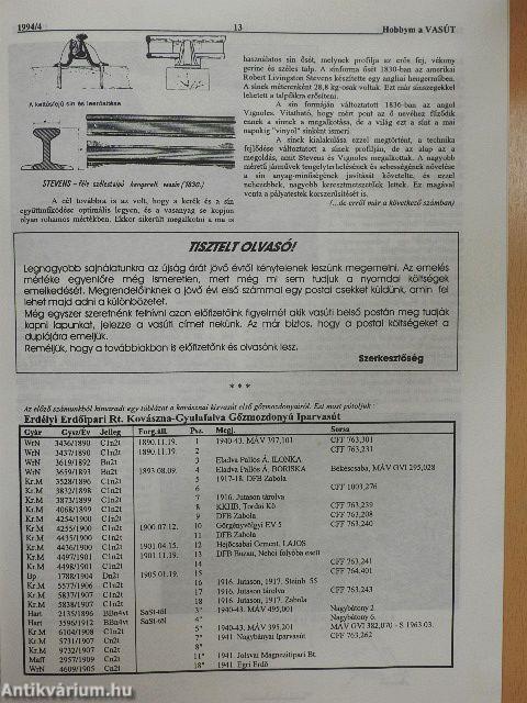 Hobbym a vasút 1994/4.