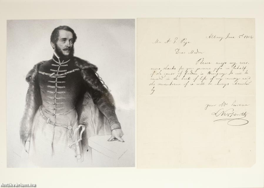 Kossuth Lajos által írt levél