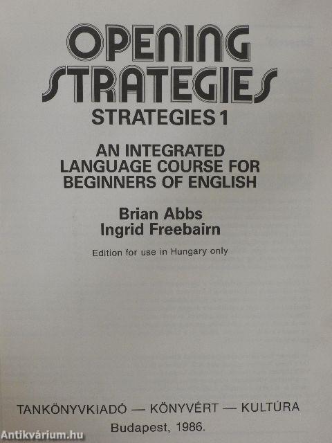 Opening Strategies - Students' Book