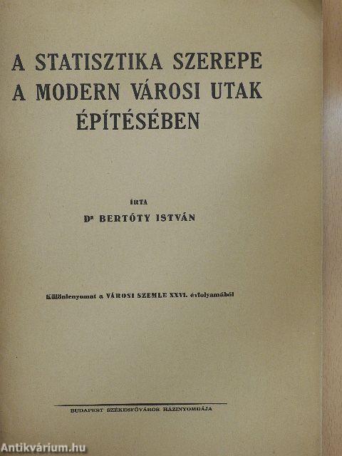 A statisztika szerepe a modern városi utak építésében