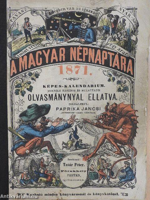 A magyar nép naptára 1871. közönséges évre