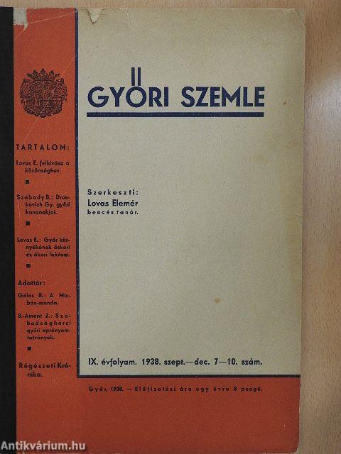 Győri szemle 1938. szeptember-december