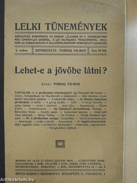 Lehet-e a jövőbe látni?