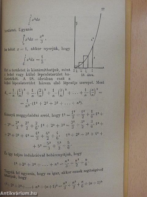 Differenciál- és integrálszámitás középiskolák számára