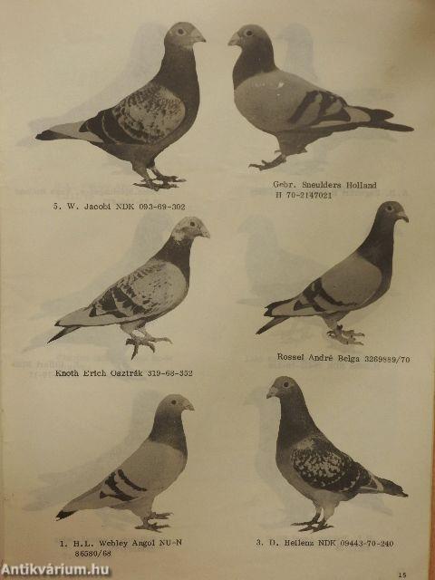 XIV. Olympiade Colombophile 1975. Budapest