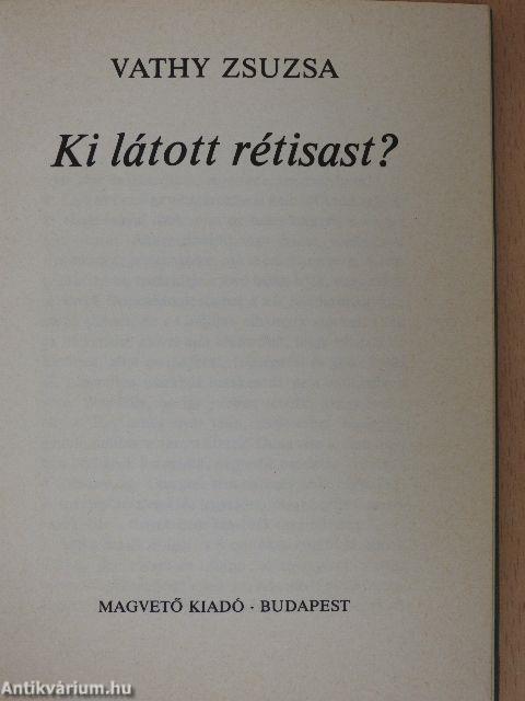 Ki látott rétisast?